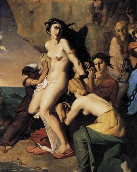Theodore Chasseriau Andromeda and the Nereids oil painting picture